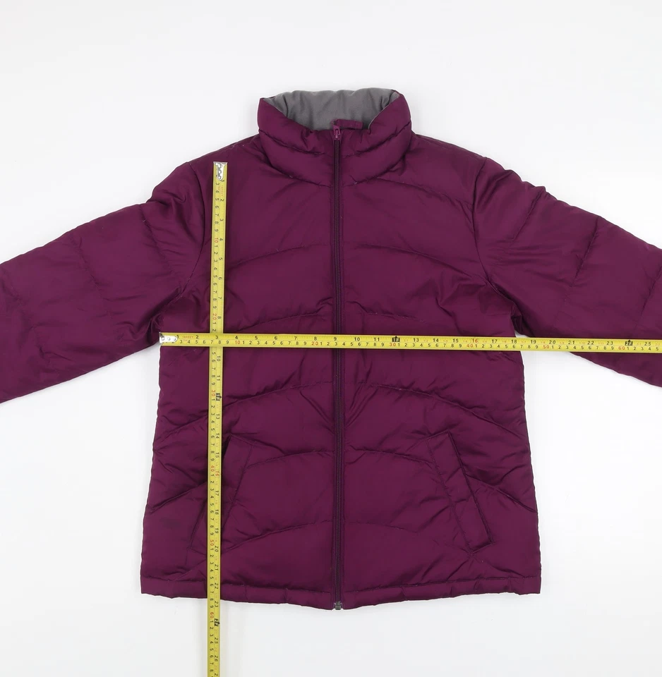 Lands’ End Women’s Purple Puffer Jacket Size S Down Insulated Coat - Image 2 of 4
