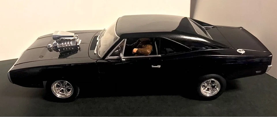 1/18 Mattel Movie Fast Furious DOM's DODGE CHARGER Charger Modified LED Minicar - Image 2 of 4