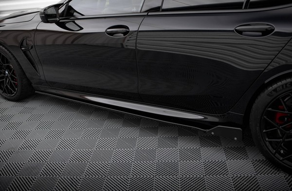 Maxton Design Seitenschweller Ansatz (Paar) V.1 + Flaps Passend FüR Bmw M8 Gran-image
