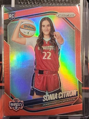 2025 Panini Prizm WNBA - Sonia Citron Variation RC #148 - Red Prizm /299 Mystics