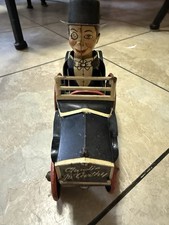 Marx Charlie McCarthy Tin Wind-Up Car with Figure Vintage 1938