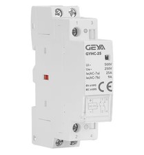 GEYA Modular AC220V Automatic Contactor 2P 25A 2NO Household Contactor DIN Rail