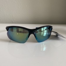 NWT Foster Grant IronMan Sunglasses Blue Mirror Polarized