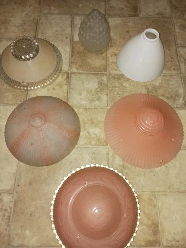 Vintage Victorian Hanging Light Shades (Lot 46)