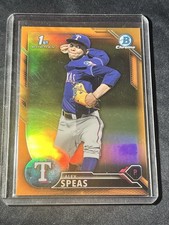 2016 Bowman Draft - Orange Chrome Draft Picks Alex Speas #BDC-45 (RC) 25/25