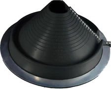 RF803B (3-1/4" - 10") RETROFIT Black EPDM Flexible Pipe Flashing Dektite: Roof J