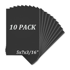 10 PCS AcidFree Black Foam Board 5x7 Inch 3/16 Inch Thick Craft Presentation