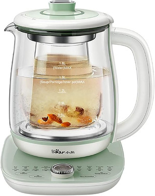 Bear YSH-C18S2 Health Pot, Electric Kettle Tea Maker with Infuser, Glass Kettle 