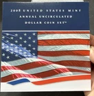 2008 US Mint Uncirculated Dollar Coin Set W/American Eagle Silver Dollar