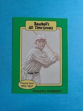 Rogers Hornsby 1987 Hygrade Baseball's All-Time Greats Baseball Card J8605