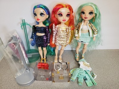 RAINBOW HIGH Holly Laurel Devious Twins 11''  Daphne Minton Fashion Dolls Lot 3