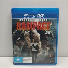 Rampage | 3d Blu-ray Disc (Blu-ray, 2018). Fast & Free  Post