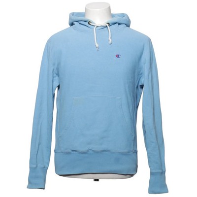 Champion, Kapuzenpullover, Größe: L, Reverse Weave Warm Up, Blau, Baumwolle #d6V