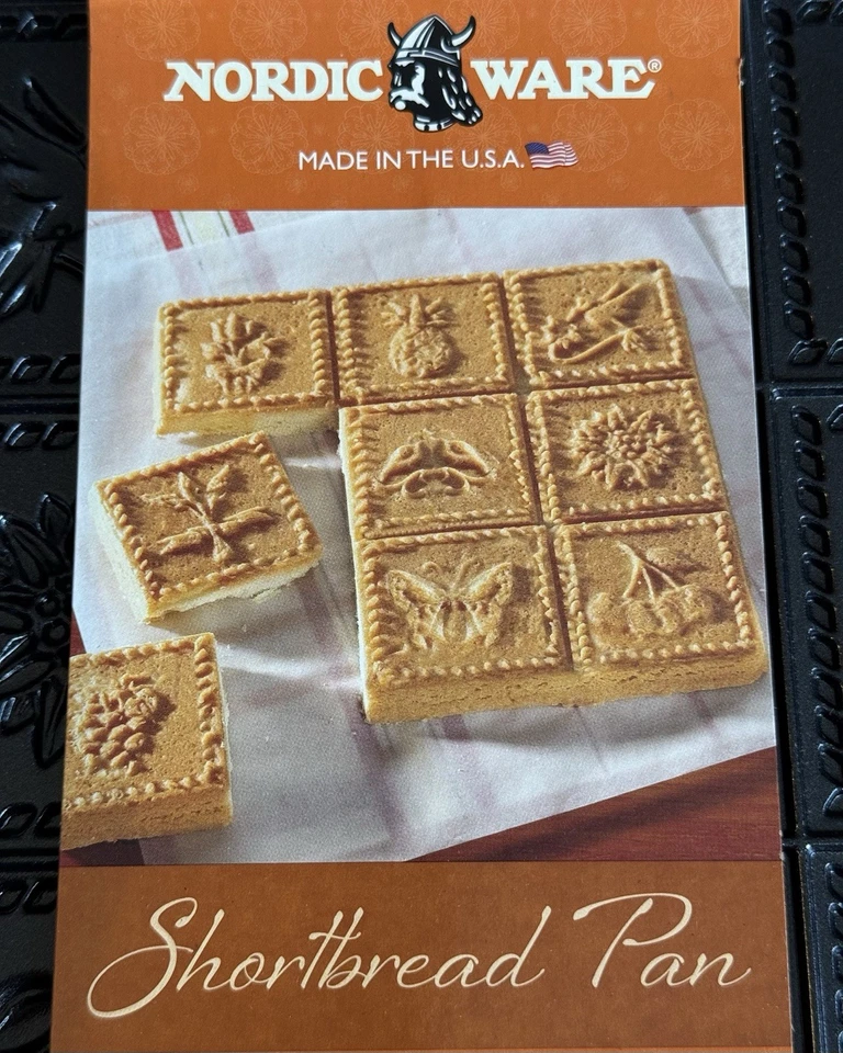 "Shortbread Pan de Nordic Ware EE. UU./Aluminio fundido pesado/9 diseños/9,25"" x 9,25""" Foto 2 de 4