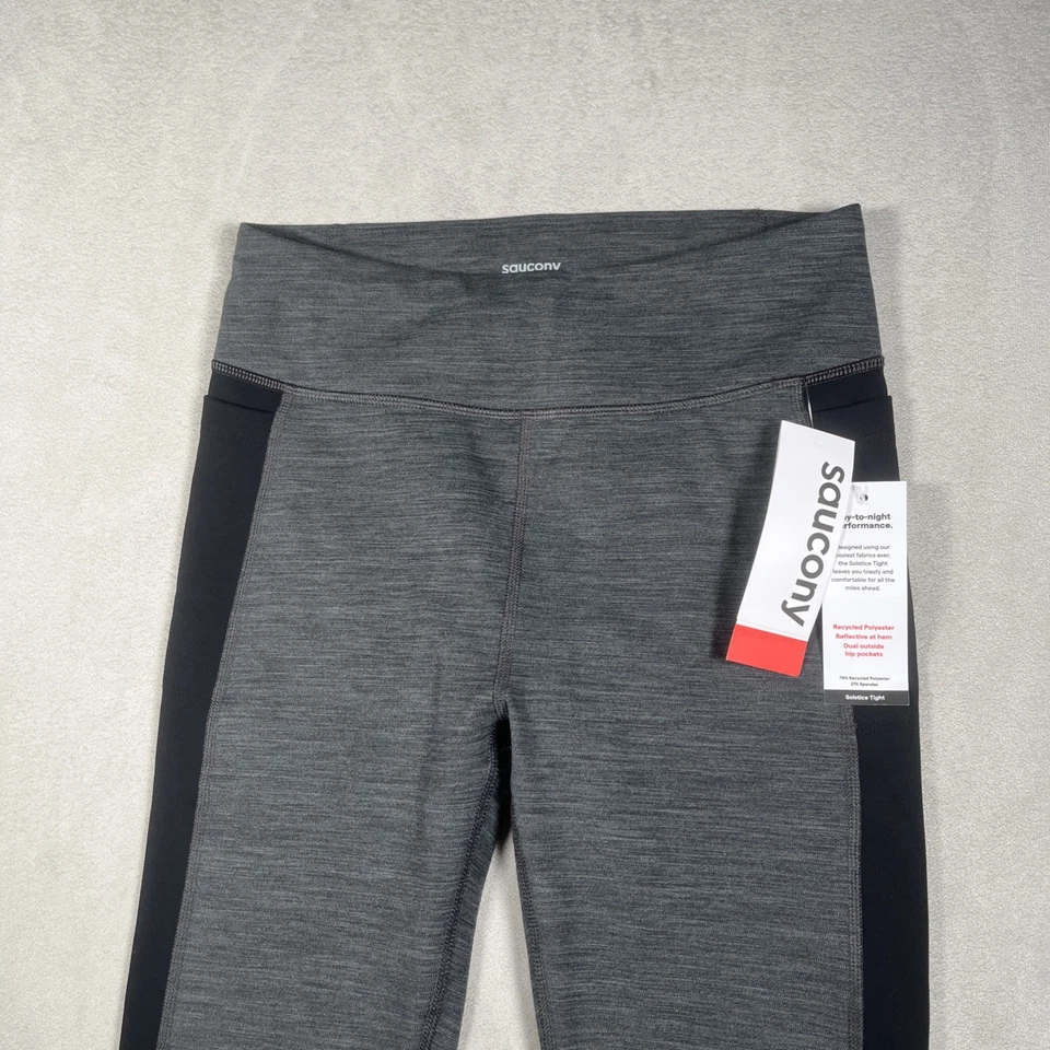 Saucony Solstice Legging Women M Running Reflective Soft-Lined Cold Weather NWT - Image 2 of 4