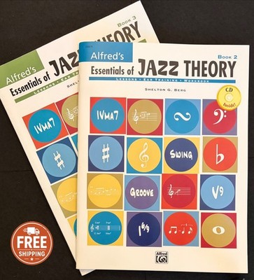 Alfred Essentials of Jazz Theory Books 2 & 3 with CDs Shelly Berg Workbook Set