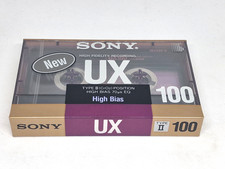SONY UX 100 leere Audiokassette Band (versiegelt) Neu!