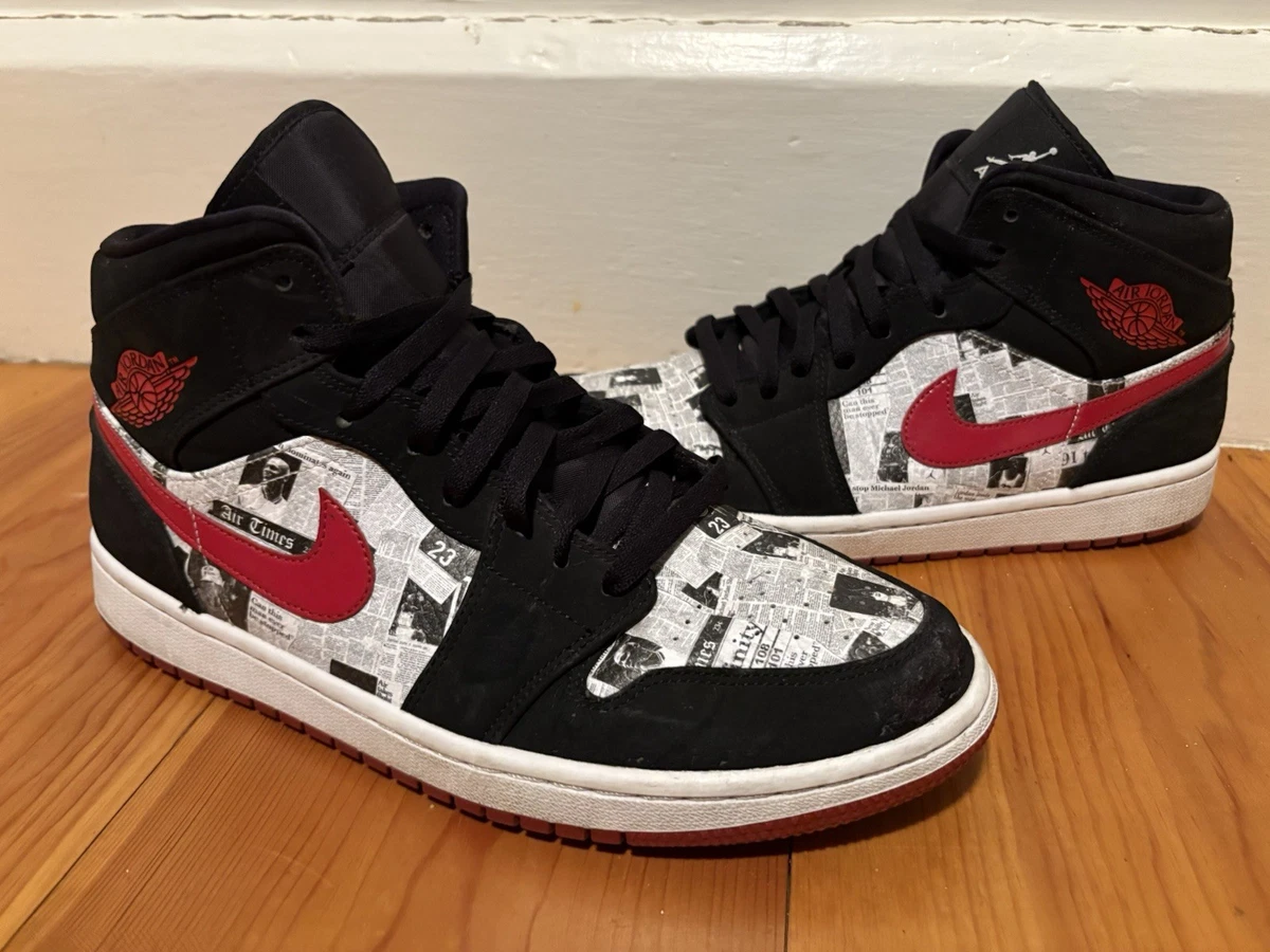 Jordan 1 SE Mid Newspaper Times for Sale | Authenticity Guaranteed