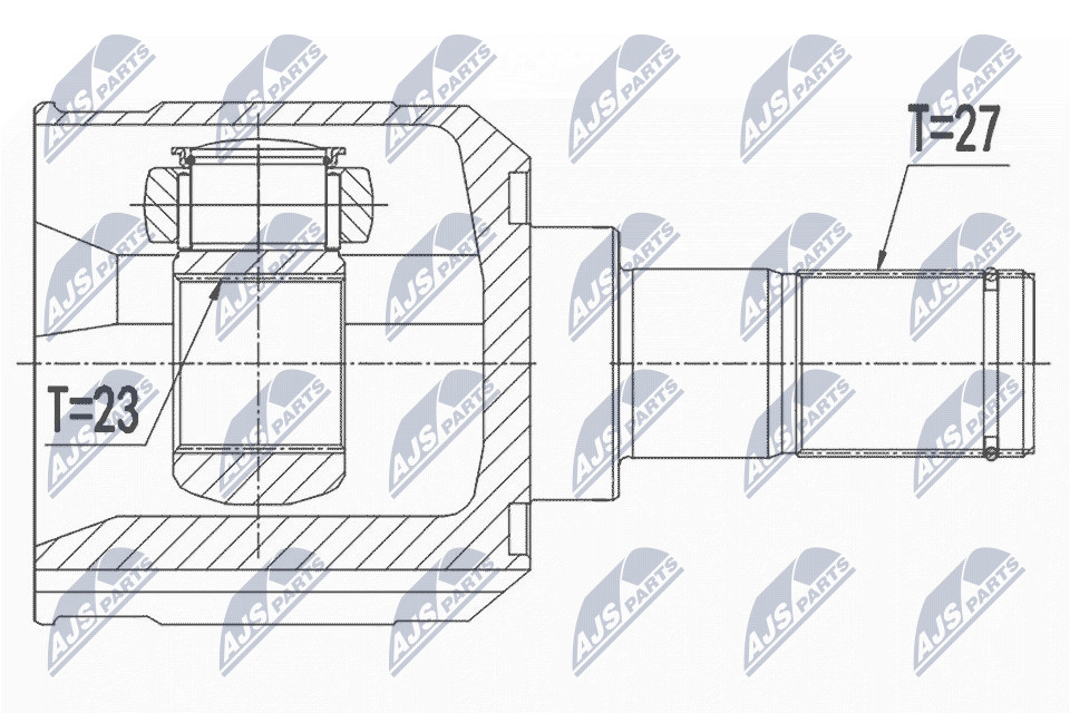 N.T.Y. NPW-HY-546.NTY Joint Kit, drive shaft for HYUNDAI - Image 3