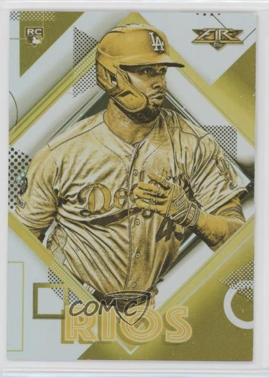 2020 Topps Fire Gold Minted Edwin Rios #167 Rookie RC 06p8