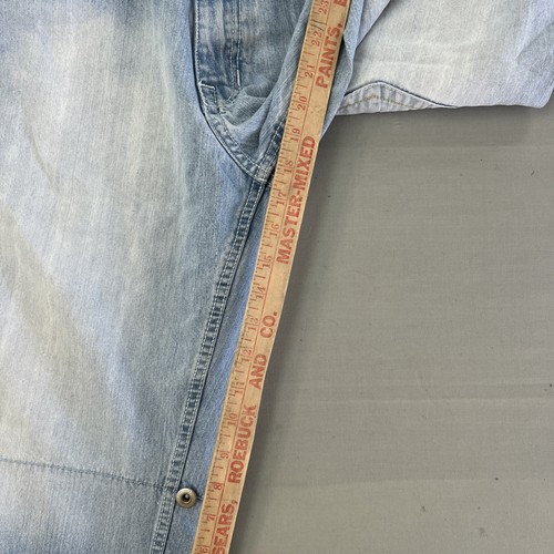 Vintage Southpole Shorts Jorts Herren blau Größe 34 18" Baggy Denim Y2K lang - Bild 10 von 11