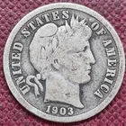 1903 S Barber Dime 10c Better Grade San Francisco  #99518