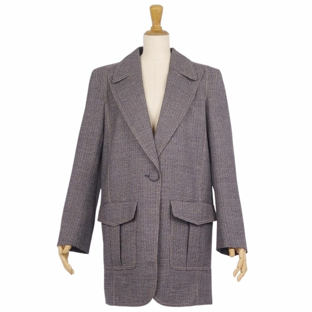 Giacca Fendi sartoriale check lana capospalla donna 40 (equivalente all' MOLO 0