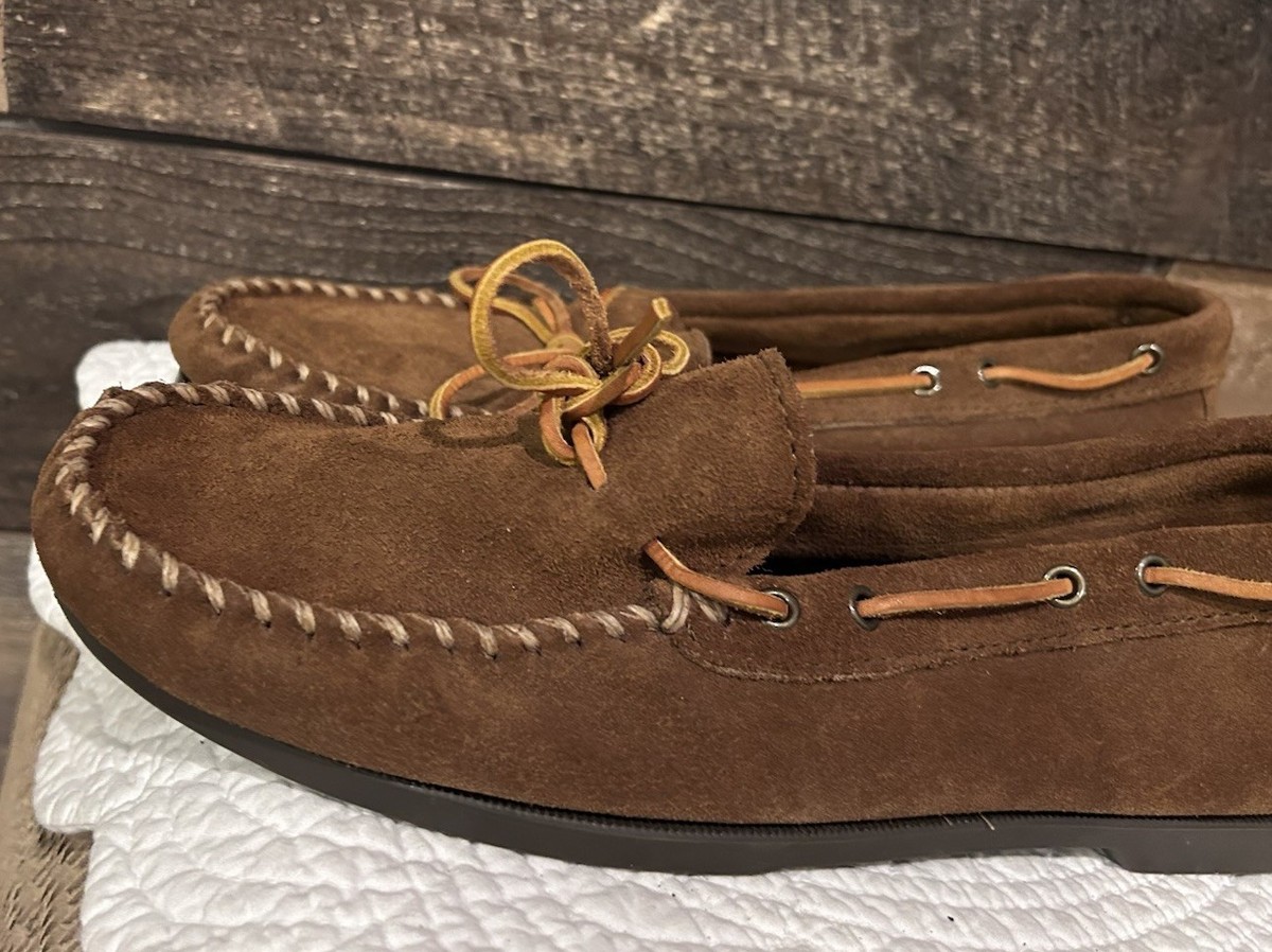 Minnetonka Camp Moc Moccasin 747 Mens 10.5 Leather Loafer  display picture 1