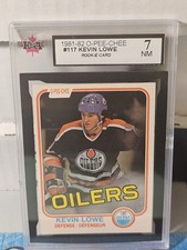 81-82 O-Pee-Chee Kevin Lowe Rookie KSA 7 🚨🚨🚨 Edmonton Oilers 