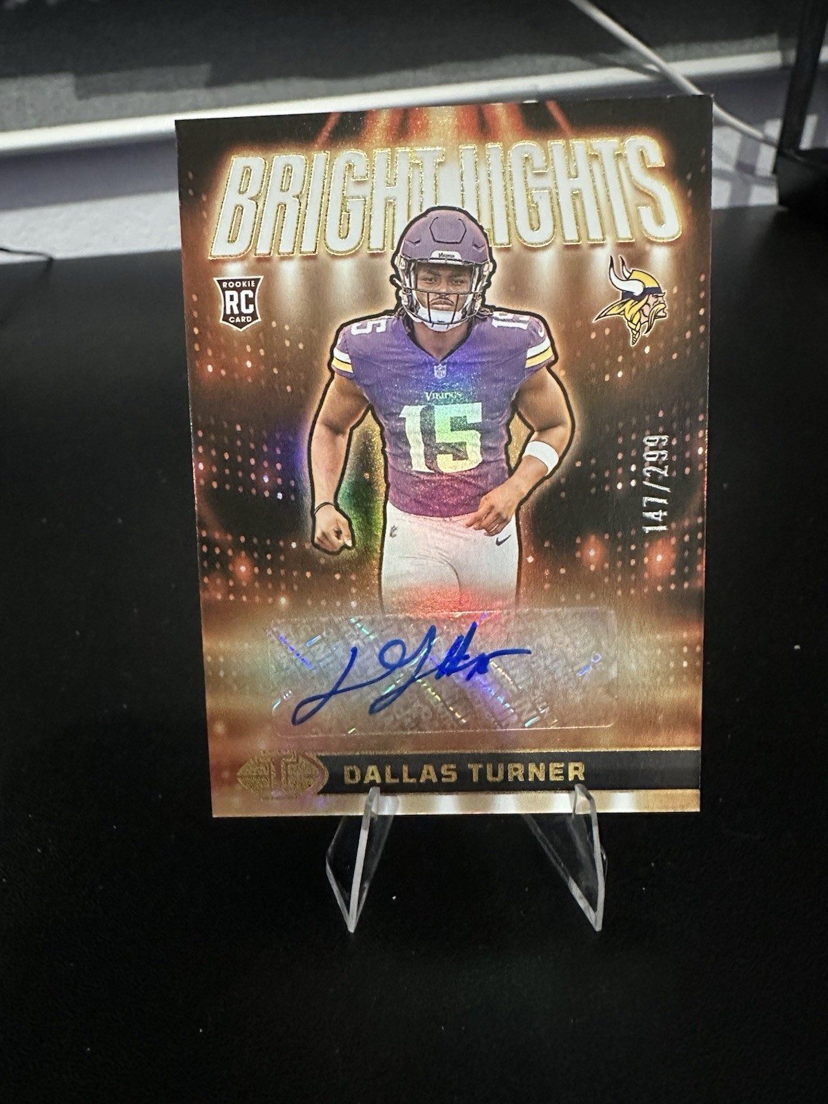 Dallas Turner Panini Illusions Bright Lights Signatures #BLSDTR Base