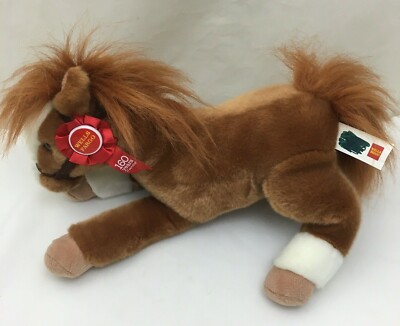 Mack Wells Fargo Horse Legendary Pony Brown White Red Ribbon Plush 12'' Toy 2012