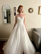 Enaura wedding dress, beaded strapless “Amara” style 