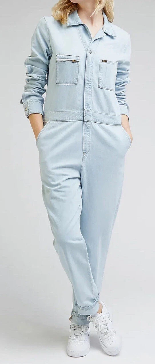 NWT FREE PEOPLE Lee Union Alls Coverall Overall Utility Jumpsuit Boiler Suit S