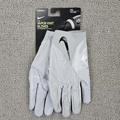 gray nike football gloves