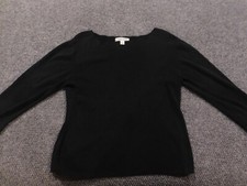 Coldwater Creek Womens Blouse Medium Black pu...