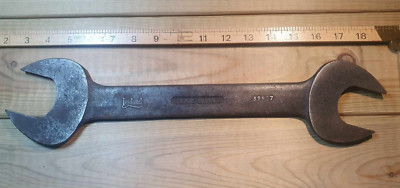Vintage Leyland 39857 Spanner Old Hand Tools 1 1/8'' x 1'' W Mechanic Engineering
