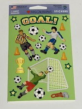 1 Mrs Grossmans Boys Soccer Stickers Goal Ball Sports Cleats Team Cardstock
