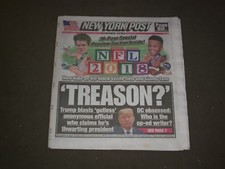 2018 SEPTEMBER 6 NEW YORK POST NEWSPAPER - NY TIMES OP-ED - TREASON - GUTLESS 2018 SEPTEMBER 6 NEW YORK POST NEWSPAPER - NY TIMES OP-ED - TREASON - GUTLESS