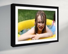 CUSTOM PHOTO ON CANVAS PERSONALISED PRINT FAKE FRAME EFFECT 30mm A4 A3 A2 A1 A0