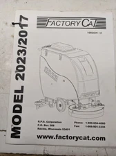 FACTORY CAT OPERATOR SERVICE PARTS LIST MAINTENANCE BOOK DIAGRAMS MODEL 2023