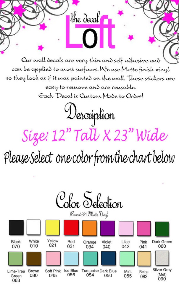 "Every Love Story Is Beautiful" Vinyl Wall Decal Quote - Oracal Lettering, Easy Peel & Stick