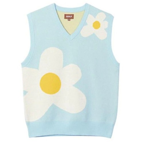 Men Sweater Vests Luxury Golf Flower Le 