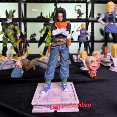 CPR Studio Dragon Ball Android 17 Resin Statue In Stock 1/6 Scale H30.5cm 2Heads