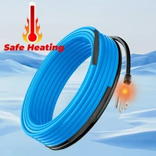 Easy-Install Heat Tape with Thermostat for Ice-Free Water Pipes All Winter