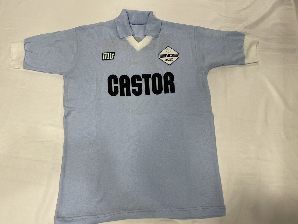 MAILLOT BLANC LAZIO Castor N 9 Bruno Giordano 1984/85
