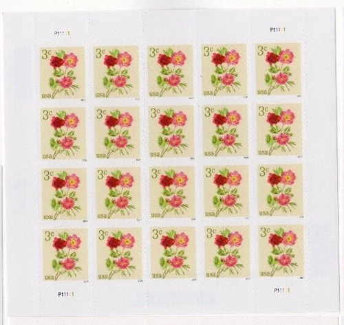 USPS Flowers Peonies Sheet of 20 Stamps - MNH In stock (5899)