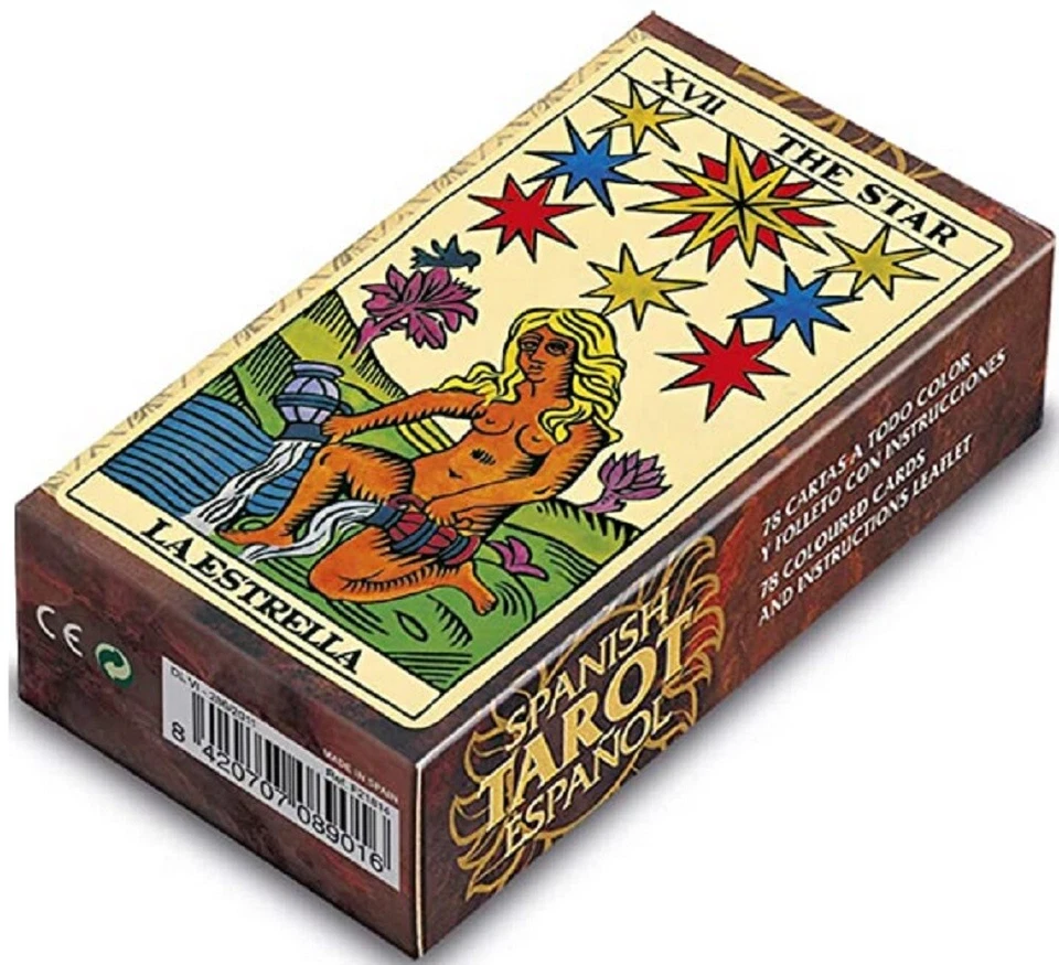 Tarot Español Fournier clasica a full color 78 Cartas, Color marrón (F21814)  - Imagen 3 de 4