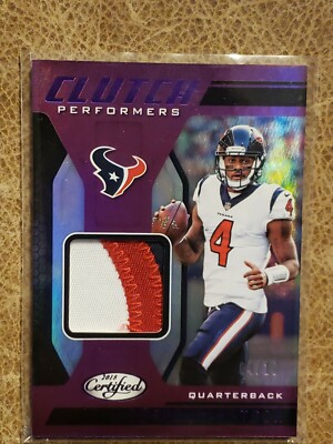 2018 Deshaun Watson Certified Patch SSP w/ Jersey Match 04/10