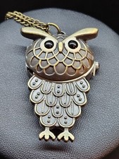 New Owl Pocket Pendant Watch Necklace, Free Shipping 