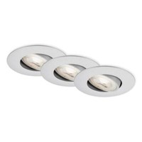 Briloner Led Einbauleuchten 3Er-Set Chrom-Matt 3Xled-Platine 4,9W